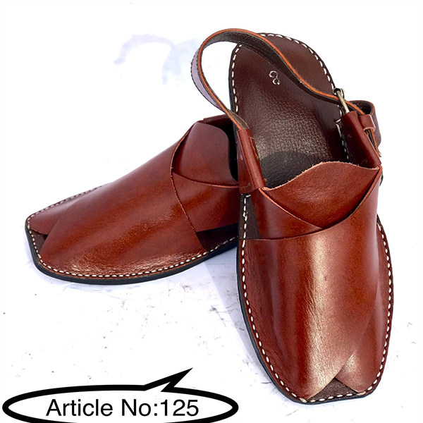 pure leather peshawari chappal